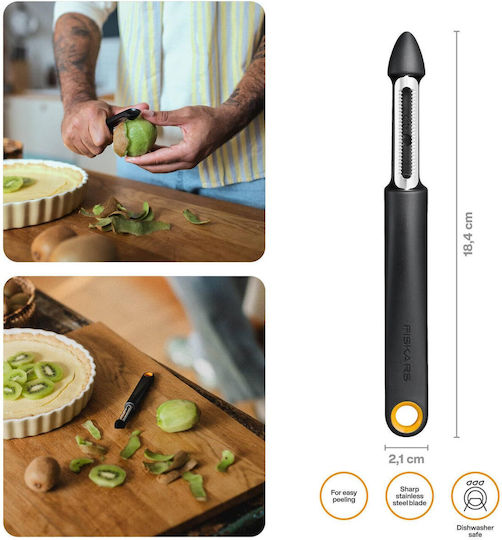 Fiskars Obst/Gemüse Schäler/Schneidemaschine aus Rostfreiem Stahl Fiskars Obst/Gemüse Schäler/Schneidemaschine aus Rostfreiem Stahl