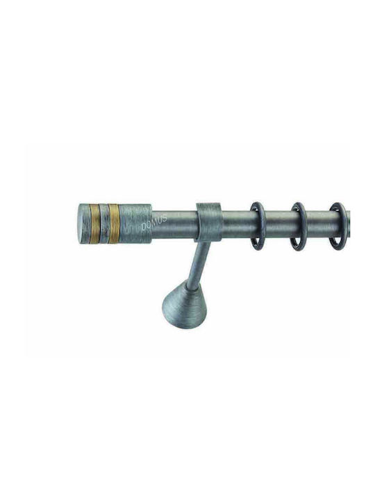 Metallic Curtain Pole 25 Enis A2 Industrial 300cm Double Rail