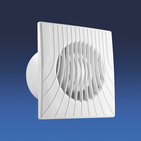 Awenta Επιτοίχιος Εξαεριστήρας Μπάνιου 150mm Λευκός