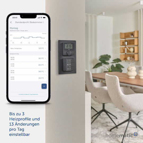 HomeMatic Ψηφιακός Θερμοστάτης Χώρου Smart