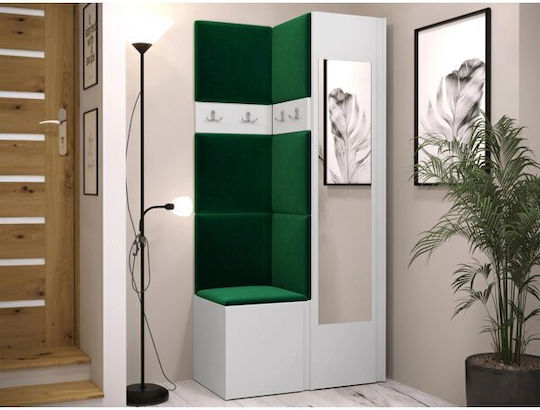 Hartford 354 Entry Furniture with Mirror & Hanger Aspro 82x44x186cm