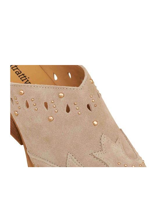 attrattivo Women's Mules Beige