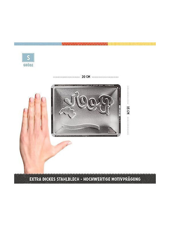 Nostalgic Art Handgefertigte Metallische Wanddekoration 20x15cm