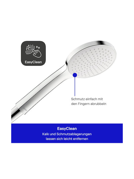 Duravit Coloană de duș fără Baterie Argintiu