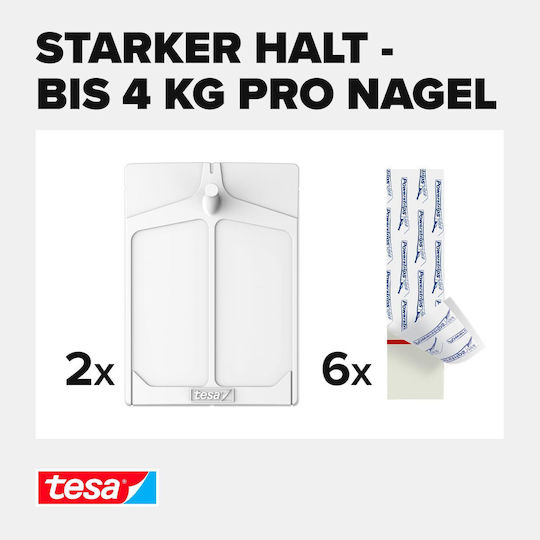 Tesa Adhesive Hooks 2 Pcs