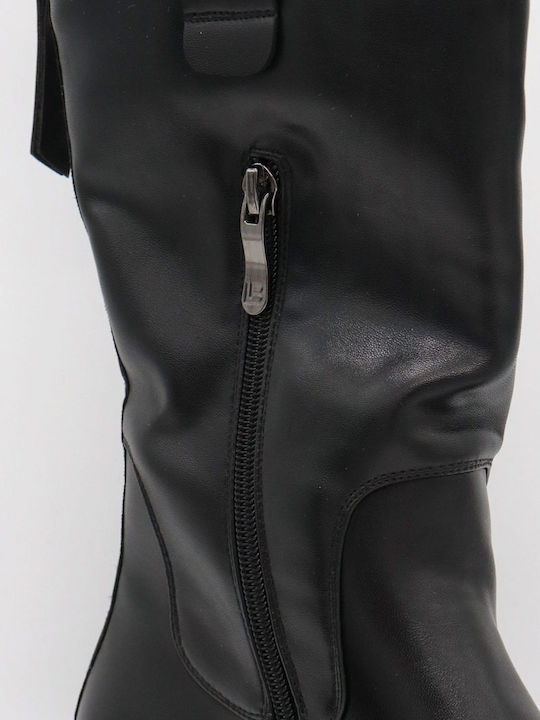 Damen Stiefeletten mit Mittelhohem Absatz Schwarz