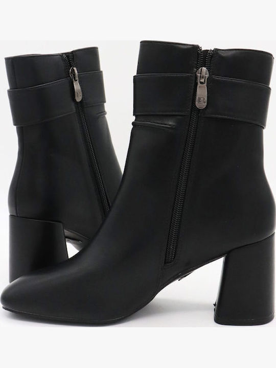 Damen Stiefeletten mit Mittelhohem Absatz Schwarz