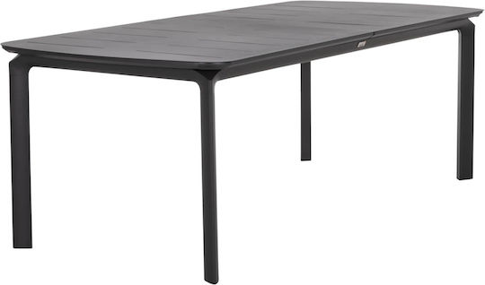 Masă Extensibilă De Bucătărie Din Aluminiu Gri 300x100x75cm