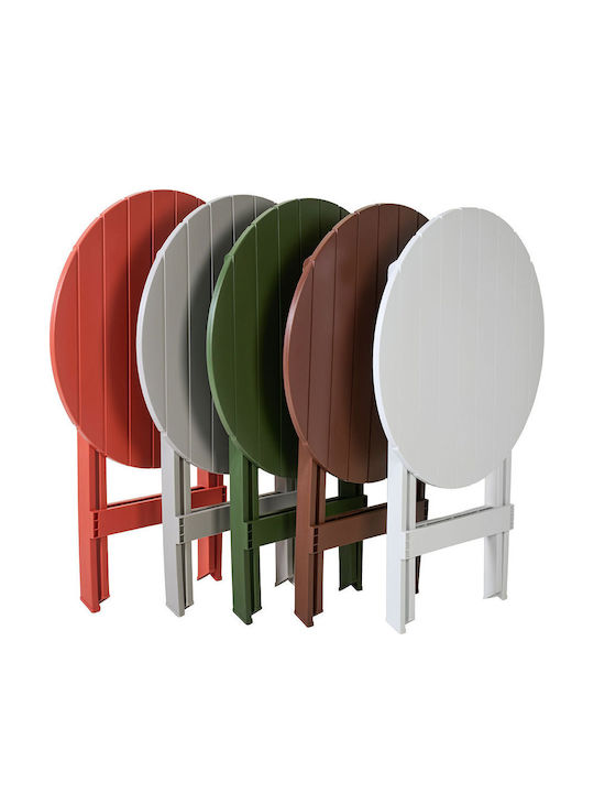 Orbit Round Dining Table Polypropylene Cypress 62x62x80cm