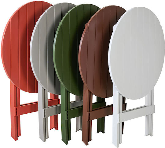 Orbit Round Dining Table Polypropylene Cypress 62x62x80cm