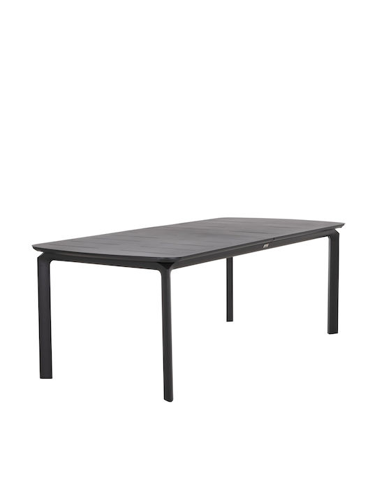 Sympo Bar Table Extendable Aluminum Gray 300x100x75cm