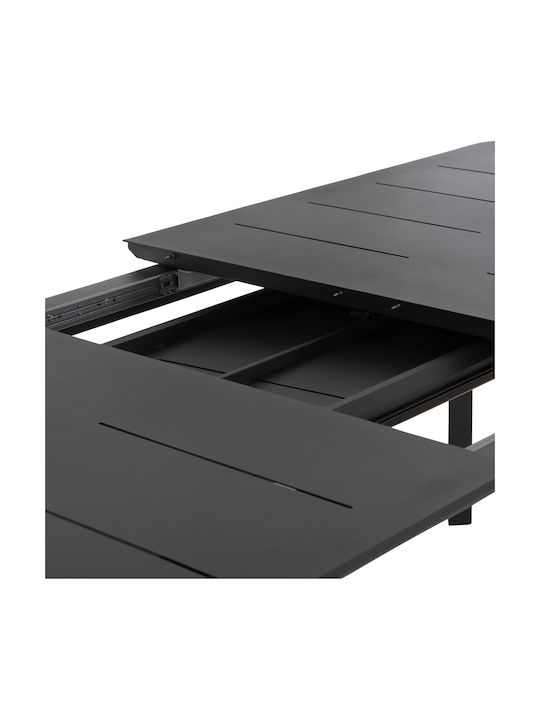 Sympo Bar Table Extendable Aluminum Gray 300x100x75cm