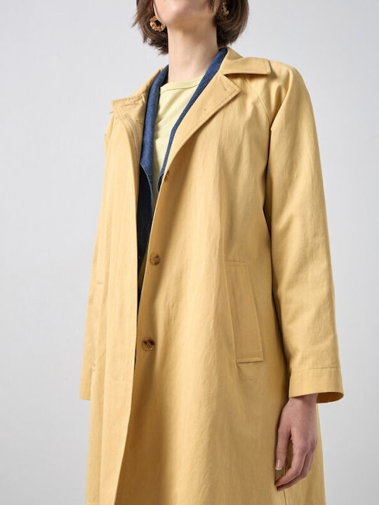 Γυναικεία Κίτρινη Καμπαρντίνα Oversized