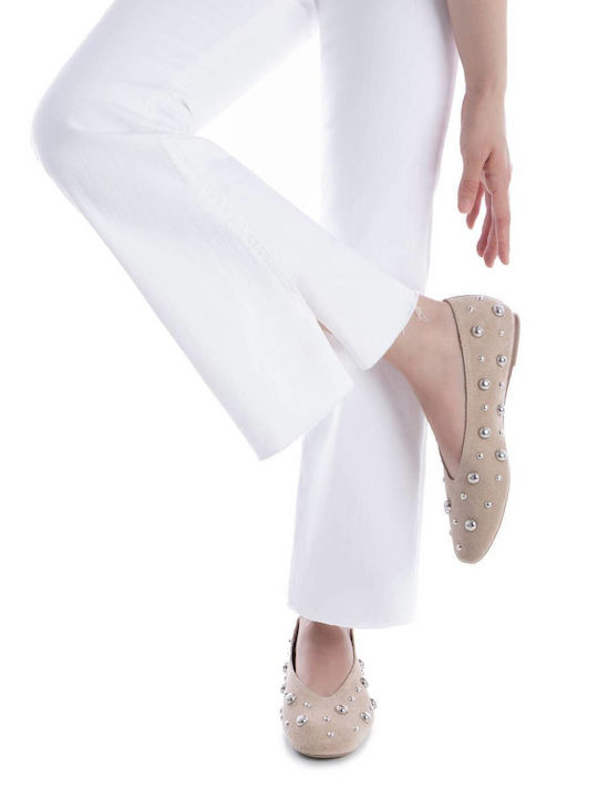 Women's Ballerina Shoes in Brown Colour