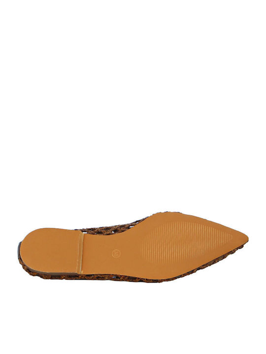 Women's Ballerina Shoes in Brown Colour