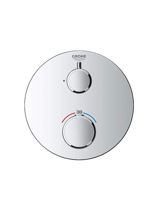 Grohe Комплект смесител и захранване за вграждане за душ кабина Сребрист