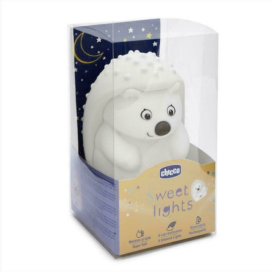 Chicco Kinder Dekorative Lampe Egel Weiß