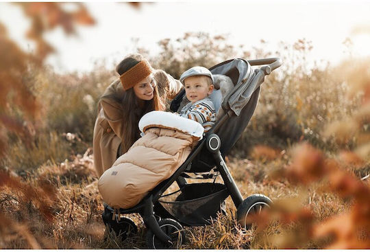 Petite & Mars Comfy Ποδόσακος Καροτσιού Αδιάβροχος Πολύχρωμος με Fleece Επένδυση 100x55εκ.