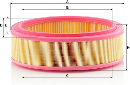 Mann Air Filter C2672 1 Dacia Logan Sandero 1.4 1.6