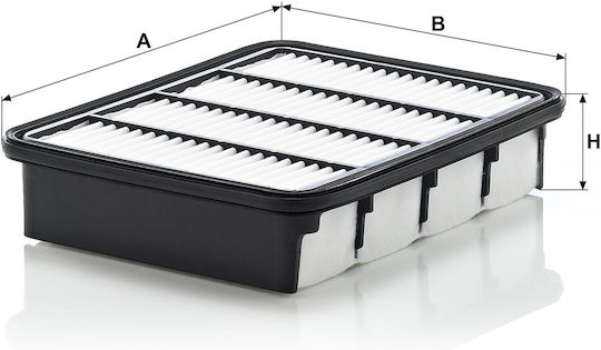 Mann Filter Filtru de Aer Auto pentru Ford Vânător Mazda Seria B Mitsubishi Galant / Spațiu Runner / Vagon Spațial