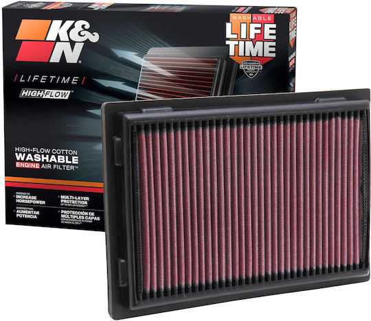 K&N Φίλτρο Αέρος Ελευθέρας Ροής 267x183mm για Toyota Lexus