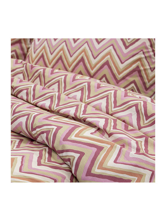 Lino Home Flots Super-Double Bed Sheets Set 240x260cm 4 Pieces