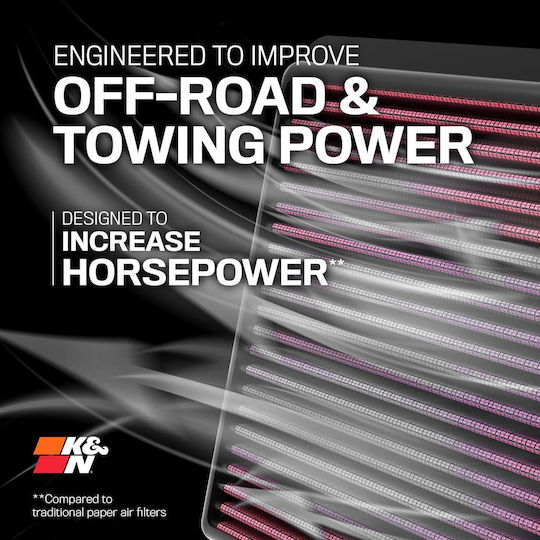 K&N Φίλτρο Αέρος Ελευθέρας Ροής 335x162mm για Land Rover Discovery / Range Rover Sport