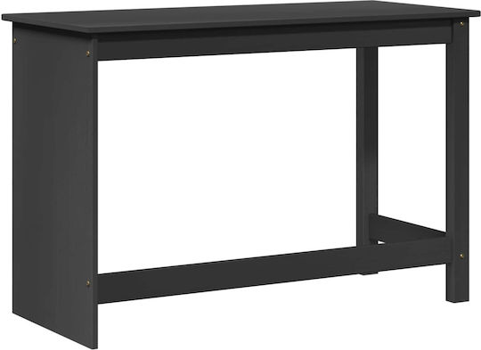 vidaXL Schreibtisch Aus Massivholz Grau 112x50x75cm