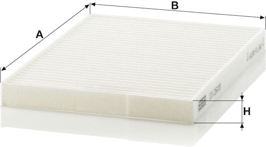 Cabin Air Filter Mann-filter Renault Koleos I 2.0d/2.5 09.08 Particles 250x182x20mm