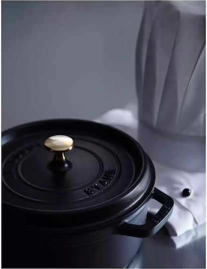 Staub Cratiță Olandeză Rotundă din Fontă 26.2x15.7cm 0.8l