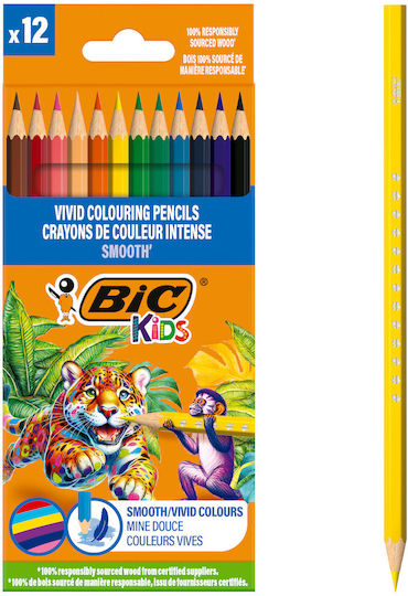 BIC Комплект цветни моливи 12бр Пакет от 1 опаковки