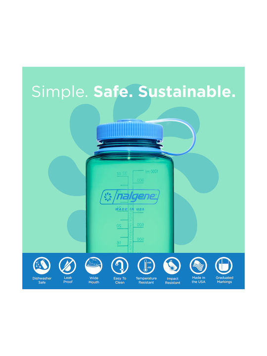 Nalgene Παγούρι Πλαστικό 1000ml Πράσινο