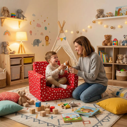 Παιδική Πολυθρόνα Κόκκινη