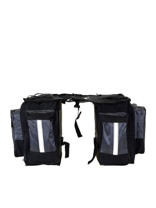 M-Wave Amsterdam Double Bicycle Rack Bag Black 122805