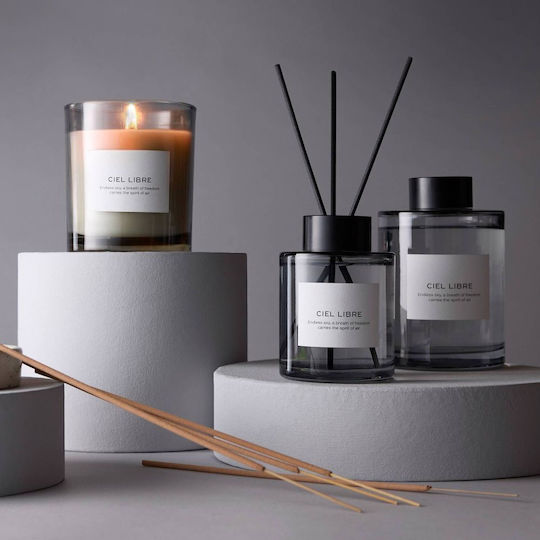 Butlers Aromatic Candle Pure Poetry in a Light Blue Jar 9x10cm