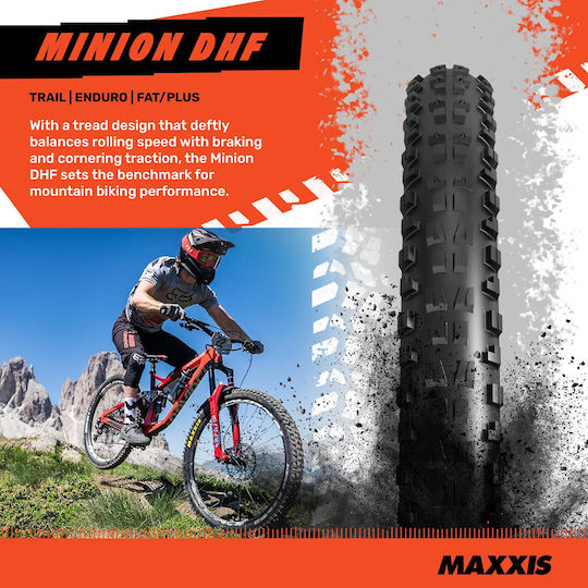 Maxxis Fahrradreifen Minion DHF WT EXO TR 27.5" x 2.60" Faltreifen