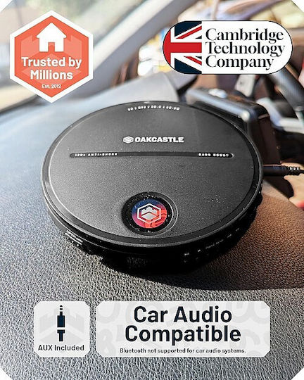Majority Portable Cd Player Incl Earphones 2x Aa Line Out Oakcastle Cd10