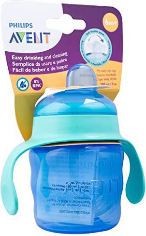 Philips Educational Sippy Cup Silicone with Handles Green for 6m+m+ 200ml