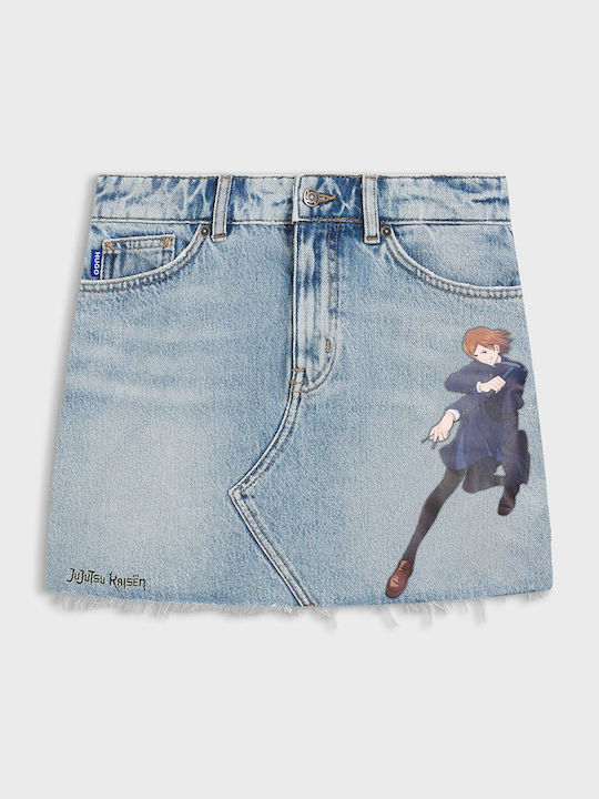 Denim Mini Skirt Denim Blue