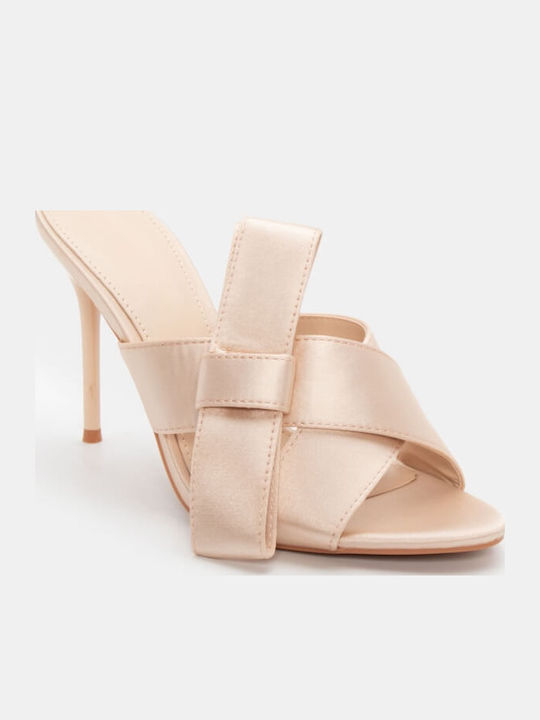 Fabric Beige Sandals