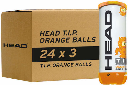 Head Tip Orange Μπαλάκια Τένις 72τμχ