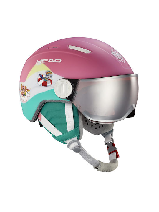 Head Maja Visor Paw Patrol Kids Helmet for Ski & Snowboard Pink