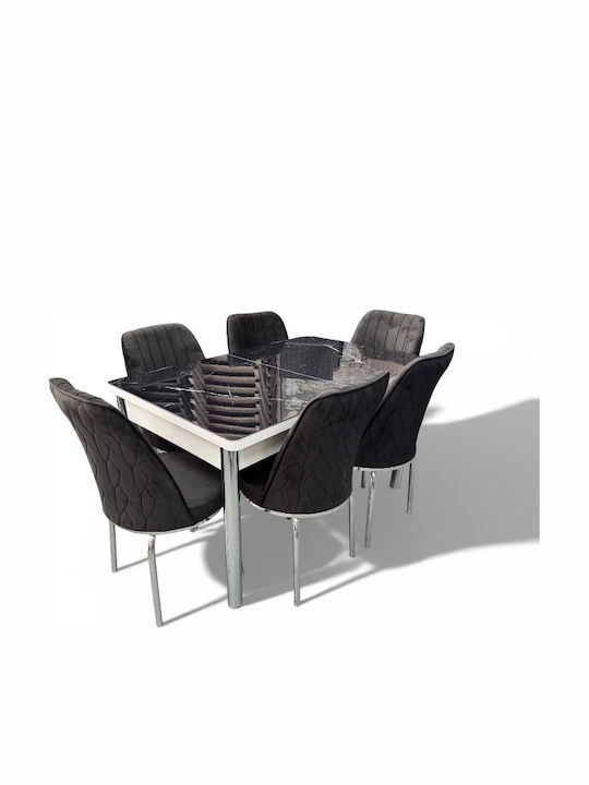 Трапезария с 6 стола 170x80см