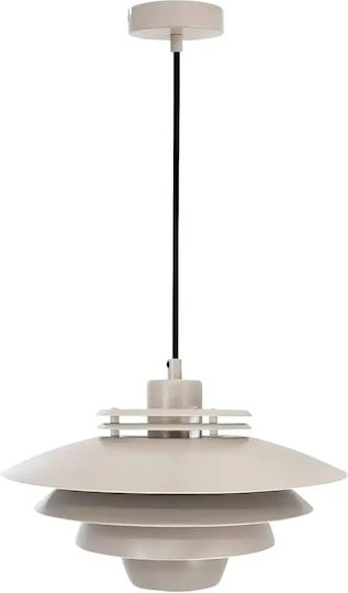 Selected by Pragmatic Beige LED Pendant Ceiling Light with Warm White Light 30x30x24cm