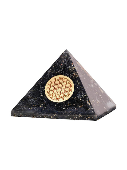 Piramidă Orgonit Sugită Simbol Floarea Vieții 70mm