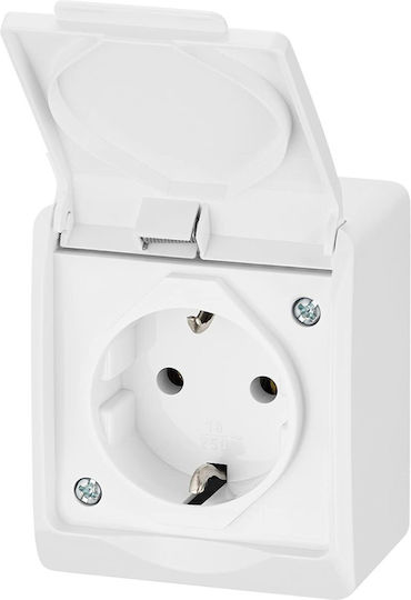 Elektro Plast Power Socket White 1pcs