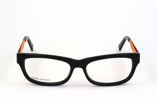 Dsquared2 Rame Ochelari Pentru Bărbați Din Acetat Negru DQ5095 001