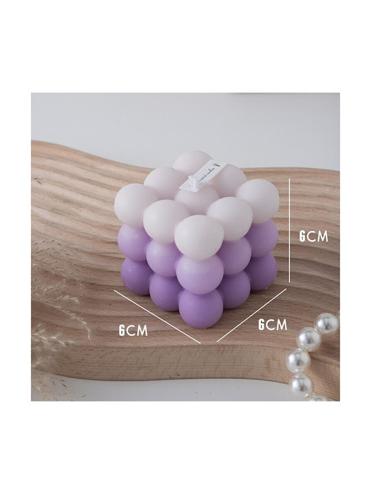 Alista Home Lumânare Aromatică Din Soia Cu Miros De Lavandă 6x6cm