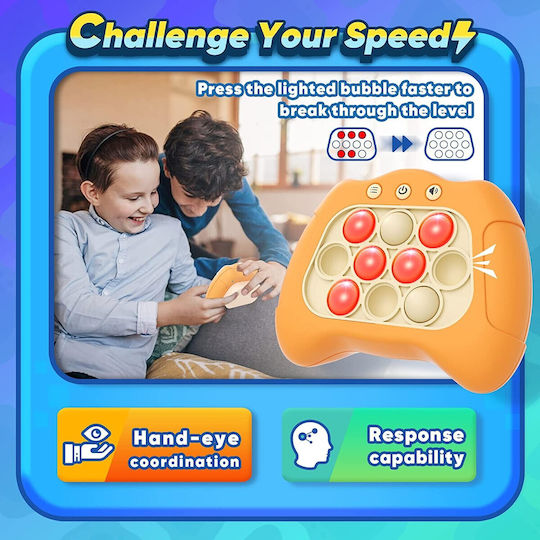 Alista Home Pop It Fidget Plastic Portocaliu