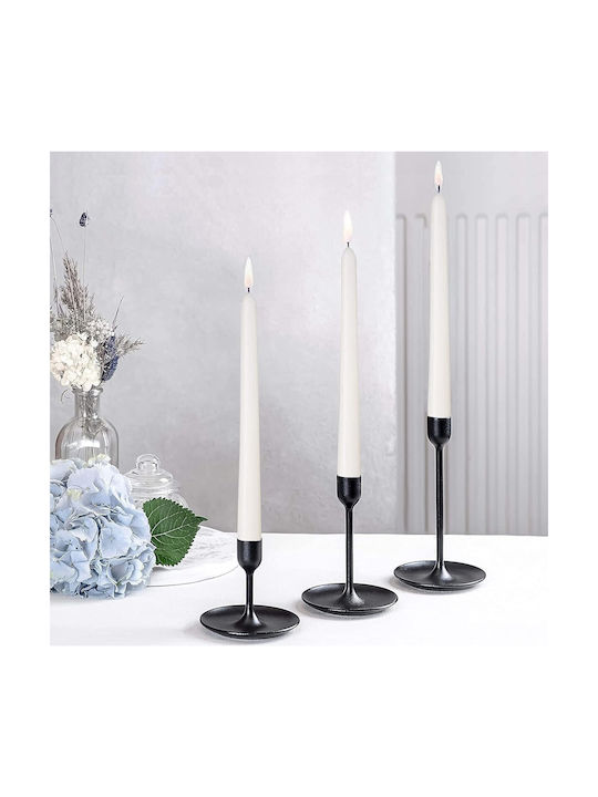 Alista Home Lumânare Decorativă Conică Albă 25cm 80gr 4 Bucăți